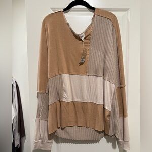 NWT Color-block Long Sleeve